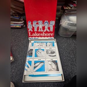 Lakeshore Body Bingo Game - Red and Blue